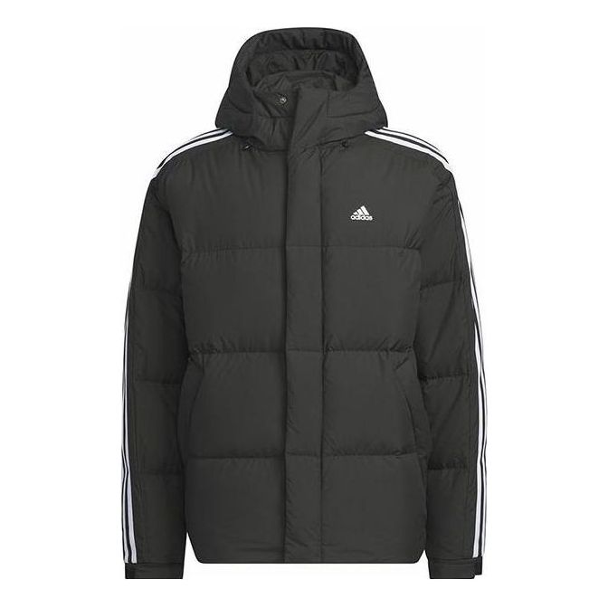 adidas Three Stripes Puffer Down Jackets 'Black' IT8732