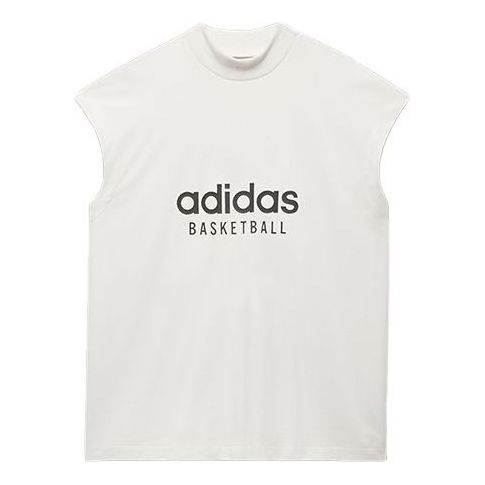 adidas Basketball Sleeveless Tee 'White' IA3443