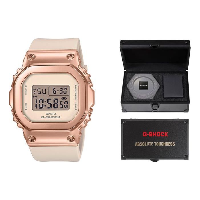 CASIO G-Shock Digital 'Rose Gold' GM-S5600PG-4PR