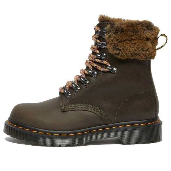 (WMNS) Dr. Martens 1460 Martin Boots Grey/Green 26951481