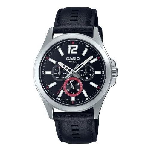 CASIO Analog 'Black' MTP-E350L-1BV