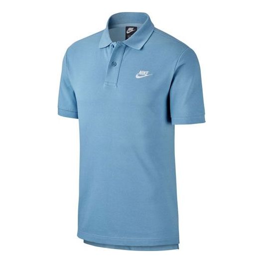 Nike Sportswear lapel Short Sleeve Polo Shirt Blue CJ4457-424