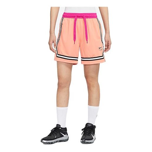 (WMNS) Nike Fly Crossover Embroidered Logo Colorblock Lacing Sports Shorts Pink DH7326-824