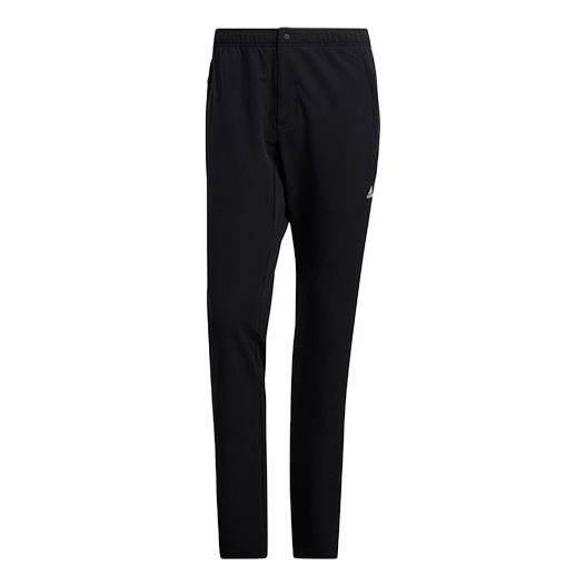 Men's adidas Lacing Elastic Waistband Slim Fit Sports Pants/Trousers/Joggers Black H13798