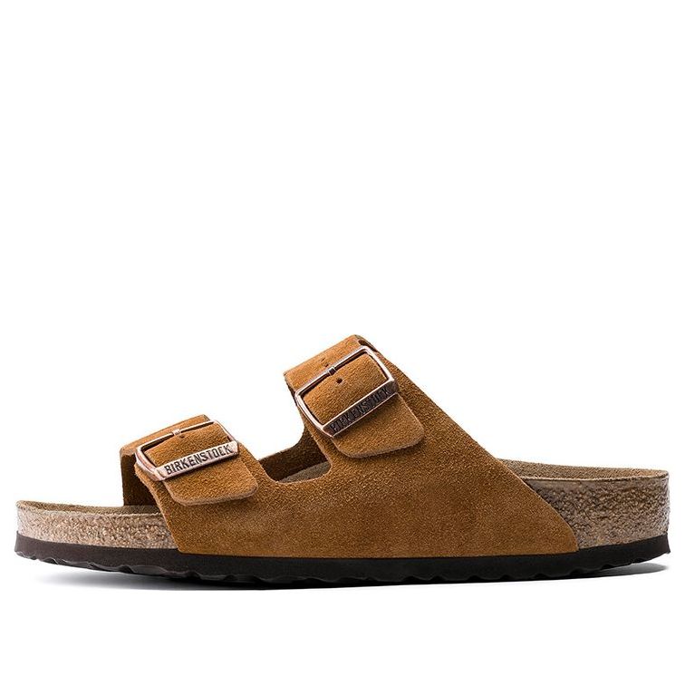 Birkenstock Arizona Series Cowhide Suede Light Brown Version Sandals 1009526