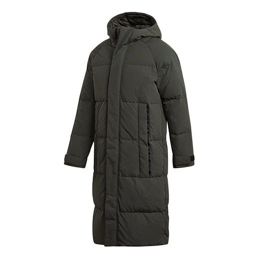 adidas Casual hooded Down Jacket Brown FT2487