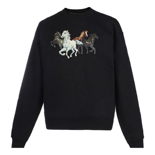 Men's KENZO FW20 Small Pattern Loose Fleece Lined Black FA65SW5114MG-99