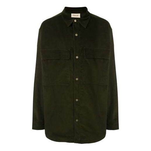 Fear of God Shirt Jacket Unisex Olive Green FOG-SS20-116