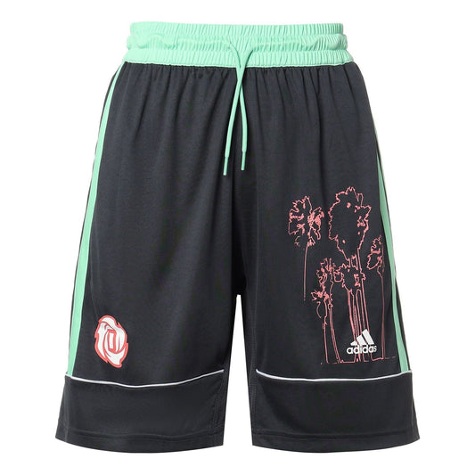 adidas Bw Rose Short Contrasting Colors Basketball Sports Shorts Black GP9773