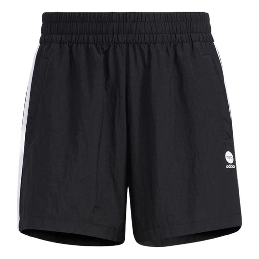 (WMNS) adidasNeo 3-Stripes Woven Shorts Asia Sizing 'Black White' HE4553