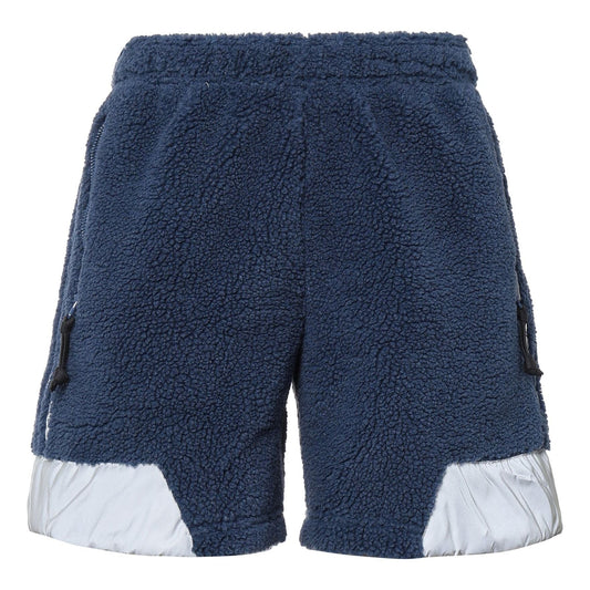 adidas originals x Blondey Crossover SS22 Stripe lamb wool Sports Splicing Shorts Blue GS9266