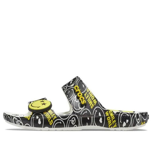 Crocs SmileyWorld x Classic Sandal 'Black White' 207207-94S