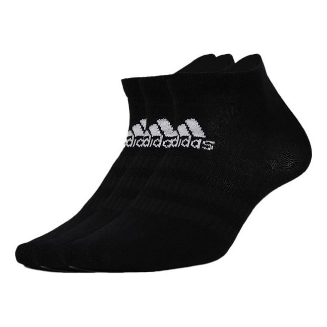 adidas Light Low 1pp Training Sports Socks Couple Style 3 Pairs Black DZ9423