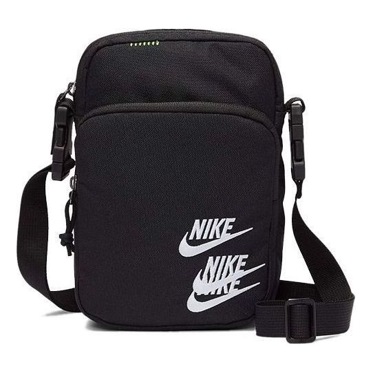 Nike Heritage Embroidered Triple Logo Shoulder Bag 'Black' DH3080-010
